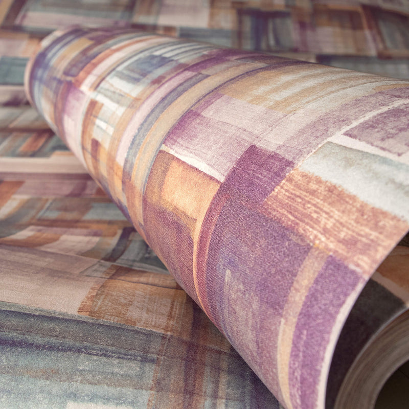 media image for Brush Mauve Wallpaper from the Crafted Collection by Galerie Wallcoverings 259