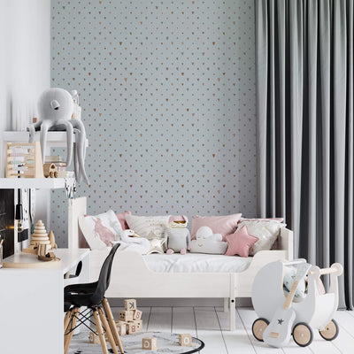 product image for Colored Hearts Light Blue Wallpaper from the Great Kids Collection by Galerie Wallcoverings 41