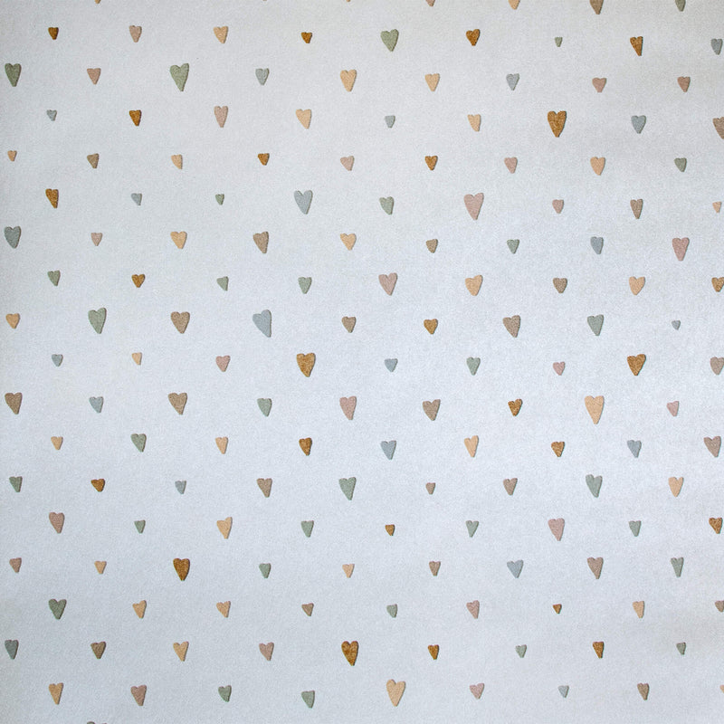 media image for Colored Hearts Light Blue Wallpaper from the Great Kids Collection by Galerie Wallcoverings 223