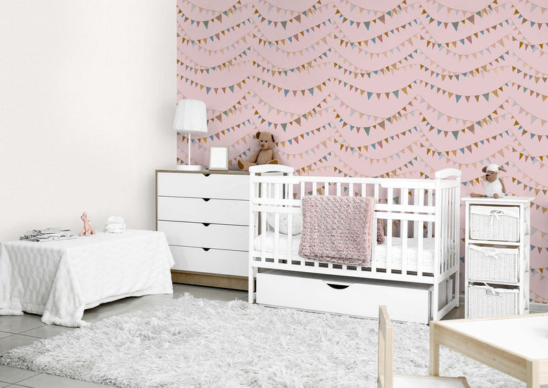 media image for Garland Rose Wallpaper from the Great Kids Collection by Galerie Wallcoverings 229