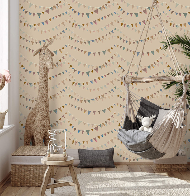 media image for Garland Beige Wallpaper from the Great Kids Collection by Galerie Wallcoverings 276