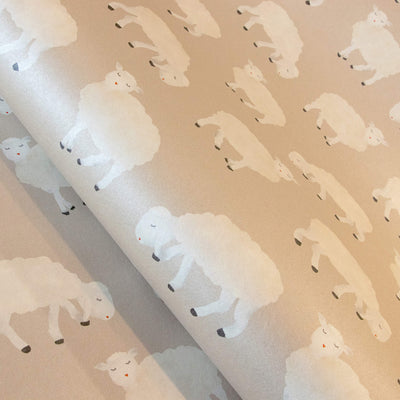 product image for Sweet Sheep Beige Wallpaper from the Great Kids Collection by Galerie Wallcoverings 78