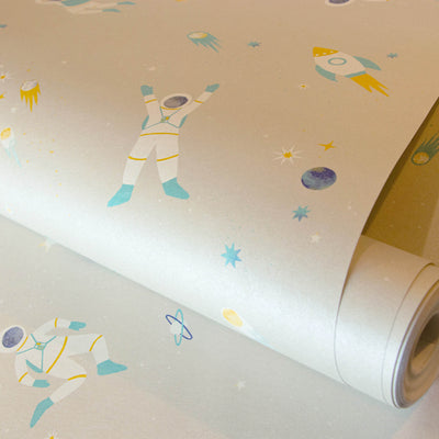 product image for Super Space Dark Beige Wallpaper from the Great Kids Collection by Galerie Wallcoverings 81