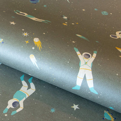 product image for Super Space Dark Green Wallpaper from the Great Kids Collection by Galerie Wallcoverings 65