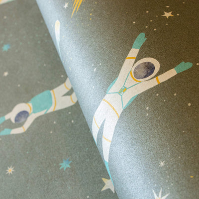 product image for Super Space Dark Green Wallpaper from the Great Kids Collection by Galerie Wallcoverings 5