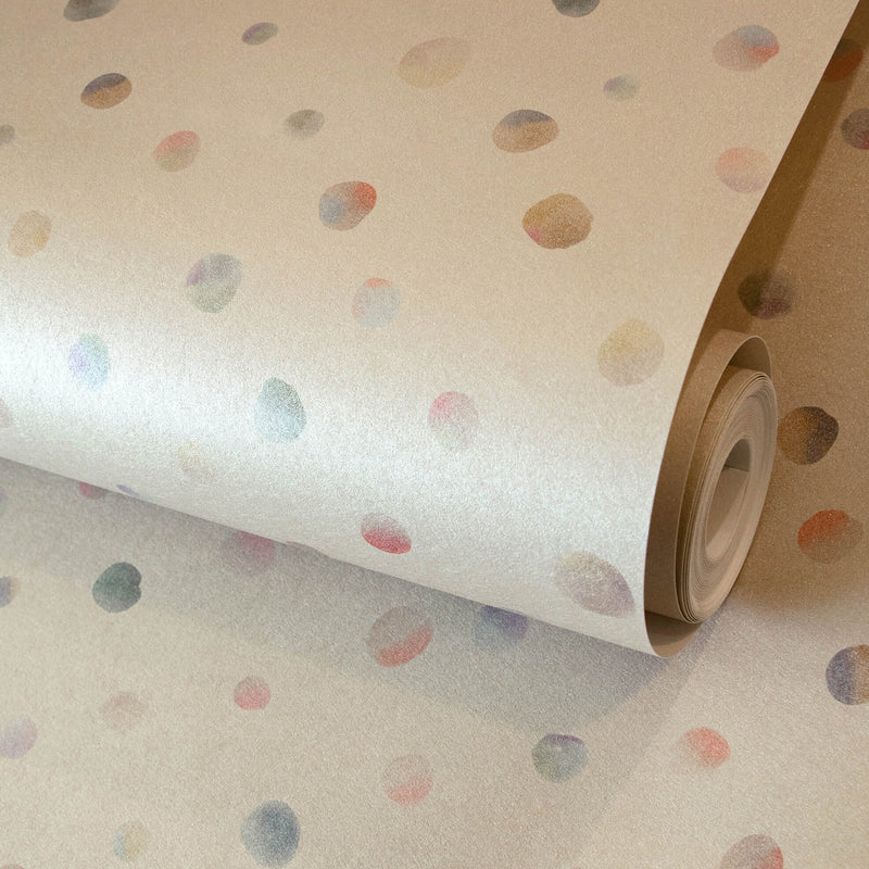 media image for Watercolor Dots Beige Wallpaper from the Great Kids Collection by Galerie Wallcoverings 26