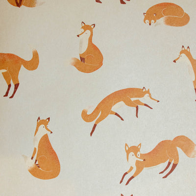 product image of sample friendly foxes pearl wallpaper from the great kids collection by galerie wallcoverings 1 575