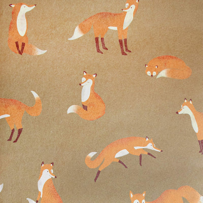 product image of Friendly Foxes Bronze Wallpaper from the Great Kids Collection by Galerie Wallcoverings 595