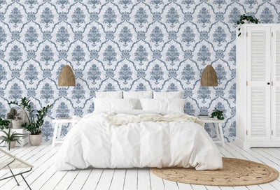 product image for Porto Chalky Blue Wallpaper from the Azulejo Collection by Galerie Wallcoverings 47