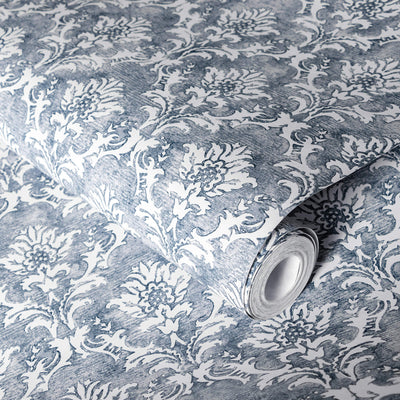 product image for Lisboa Chalky Blue Wallpaper from the Azulejo Collection by Galerie Wallcoverings 95