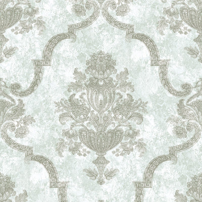 product image of Porto Frost Mint Wallpaper from the Azulejo Collection by Galerie Wallcoverings 580