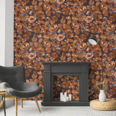 product image for Paeonia Wallpaper in Heat Basalt  79