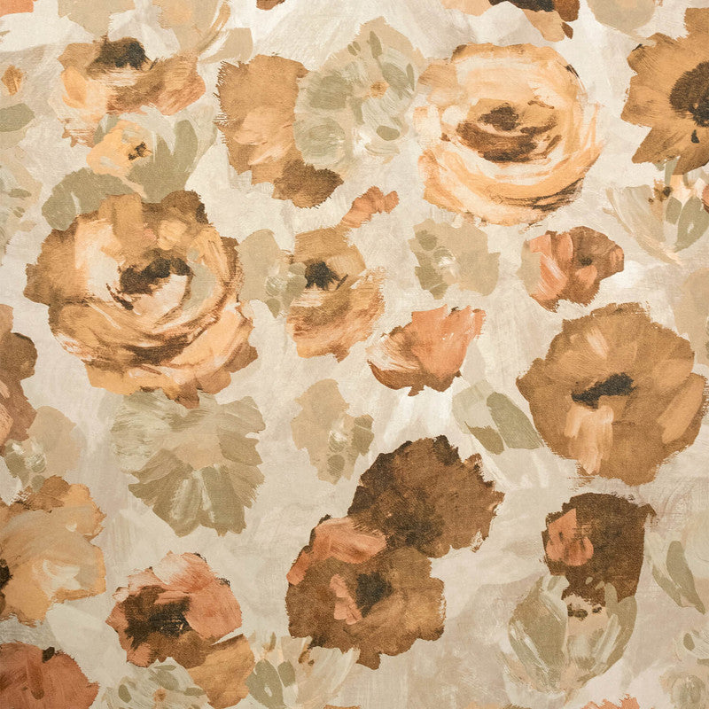 media image for Paeonia Wallpaper in Mandarine Beige  214