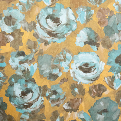 product image for Paeonia Wallpaper in Teal Gold  11