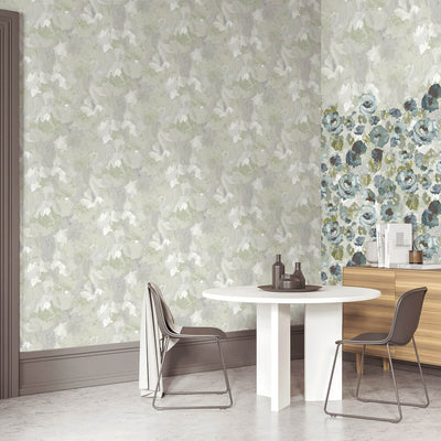 product image for Paeonia Plain Wallpaper in Grey 3