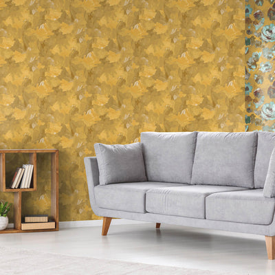 product image for Paeonia Plain Wallpaper in Gold  88