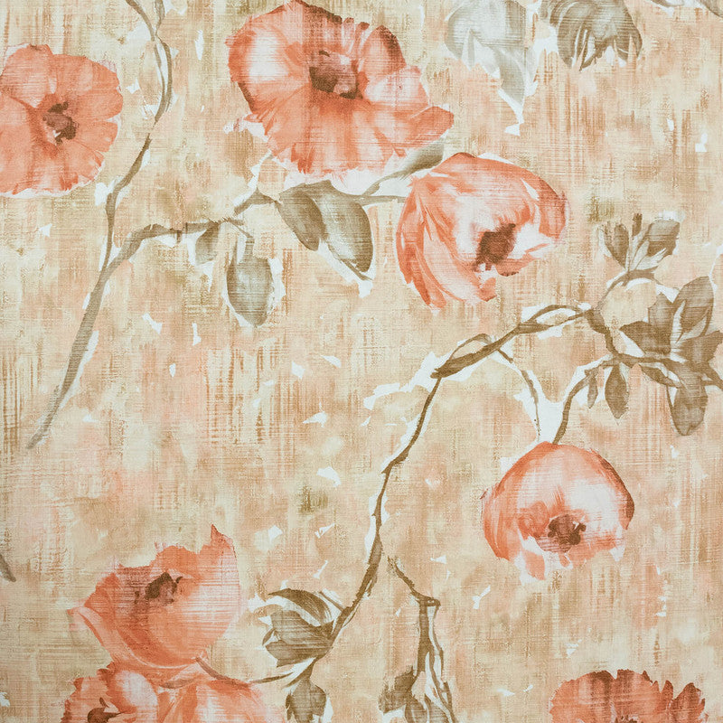 media image for Petunia Wallpaper in Aurora Red Peach  295