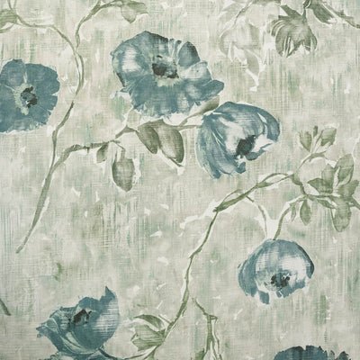 product image of Petunia Wallpaper in Steel Blue Sage  591