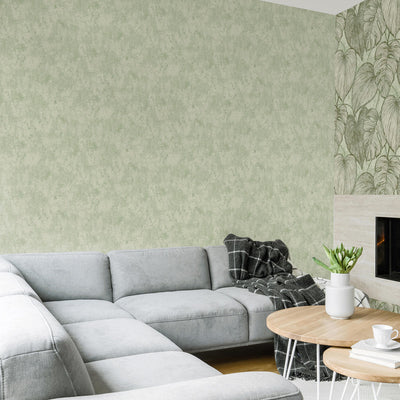 product image for Monstera Plain Wallpaper in Sage  94