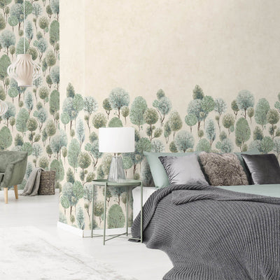 product image for Tilia Twinwall Wall Mural in Sage Greyish  45