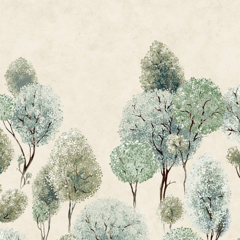 media image for Tilia Twinwall Wall Mural in Sage Greyish  217