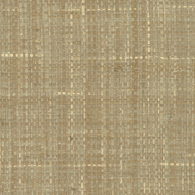 product image of Grasscloth Woven Crosshatch Wallpaper in Tan/Grey 514