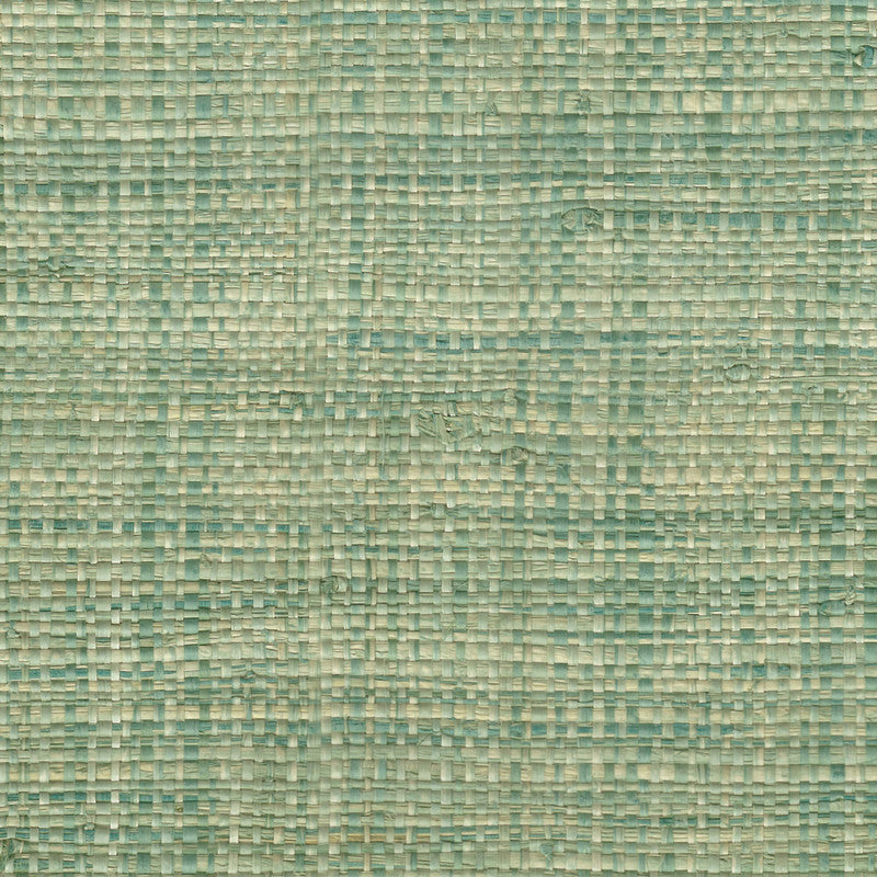 media image for Grasscloth Woven Crosshatch Wallpaper in Aqua/Turquoise 225