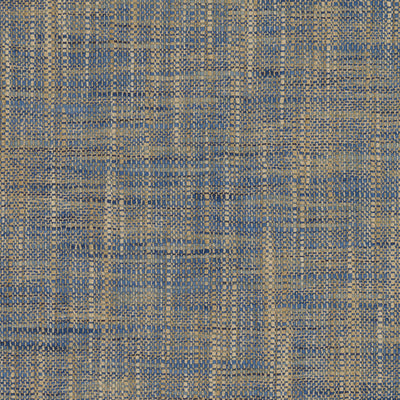 product image of Woven Linen Textured Wallpaper in Blue/Navy/Tan 515