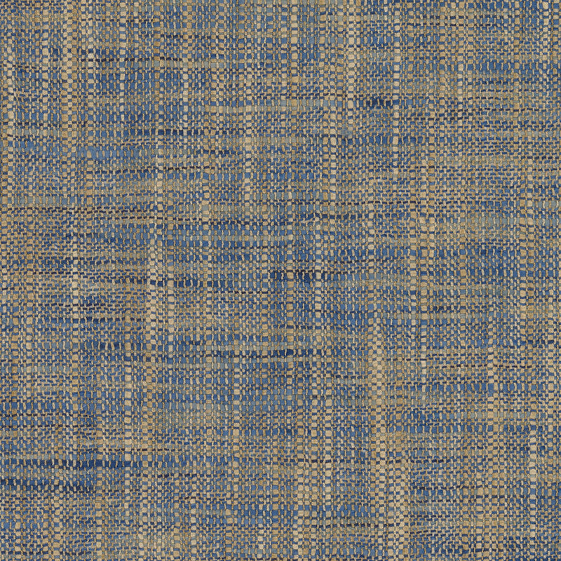 media image for Woven Linen Textured Wallpaper in Blue/Navy/Tan 212