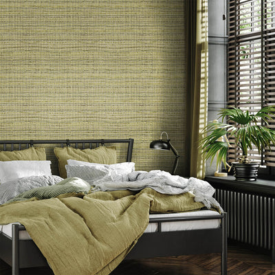 product image for Fondo Wild Grass Wallpaper in Mustard 6