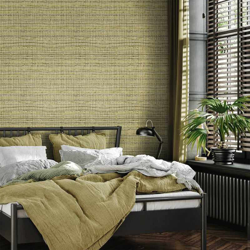 media image for Fondo Wild Grass Wallpaper in Mustard 240