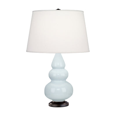 product image for small triple gourd baby blue glazed ceramic accent table lamp by robert abbey ra 251x 3 49