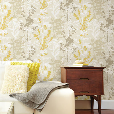 product image for Santa Lucia Beige Wild Flowers Wallpaper from the Nature by Advantage Collection by Brewster Home Fashions 56