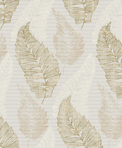 product image of sample rosemary khaki leaf wallpaper from the nature by advantage collection by brewster home fashions 1 542