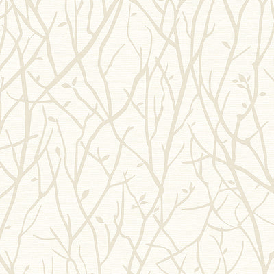 product image of Kaden Ivory Branches Wallpaper from the Nature by Advantage Collection by Brewster Home Fashions 551