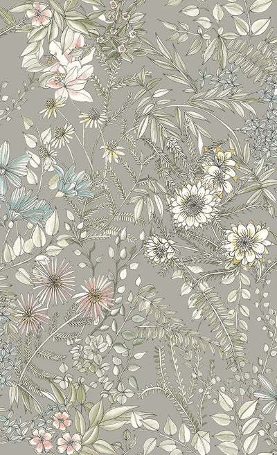 product image for Full Bloom Beige Floral Wallpaper 49