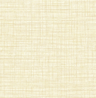 product image for Mendocino Light Yellow Linen Wallpaper 39