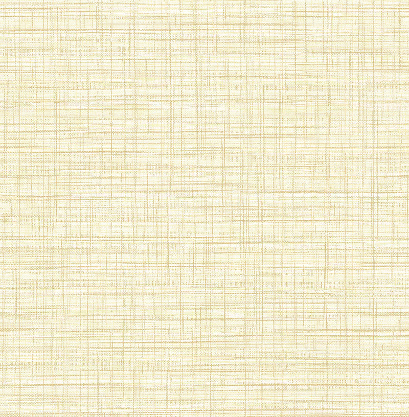 media image for Mendocino Light Yellow Linen Wallpaper 280