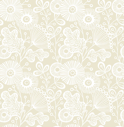 product image of Ana Cream Floral Wallpaper 517