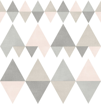 product image of Trilogy Light Pink Geometric Wallpaper 520