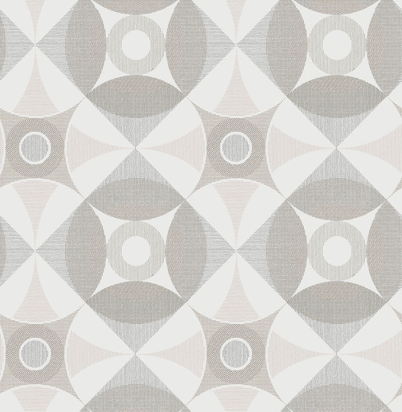 media image for Ellis Light Brown Geometric Wallpaper 238