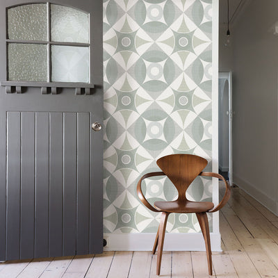 product image for Ellis Sage Geometric Wallpaper 18