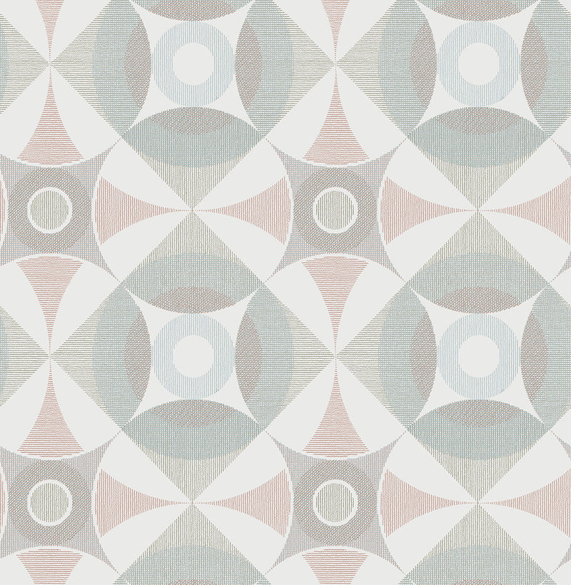 media image for Ellis Multicolor Geometric Wallpaper 22