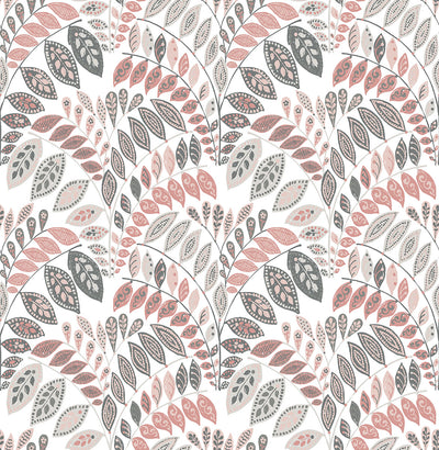 product image of Fiddlehead Pink Botanical Wallpaper 555