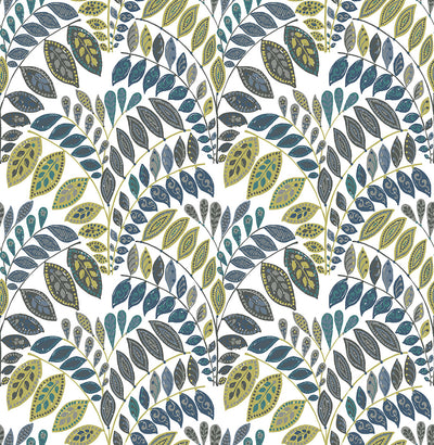 product image of Fiddlehead Green Botanical Wallpaper 552