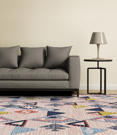 product image for Fariza Hand Tufted Pink and Blue Rug by BD Fine Roomscene Image 1 82