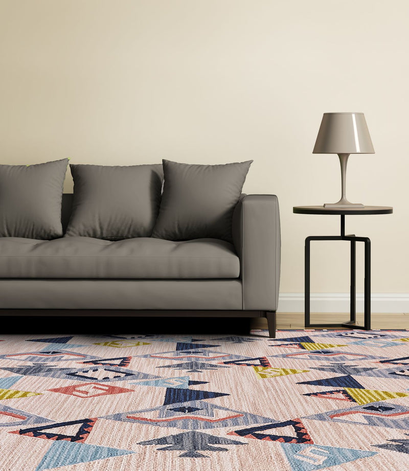 media image for Fariza Hand Tufted Pink and Blue Rug by BD Fine Roomscene Image 1 255