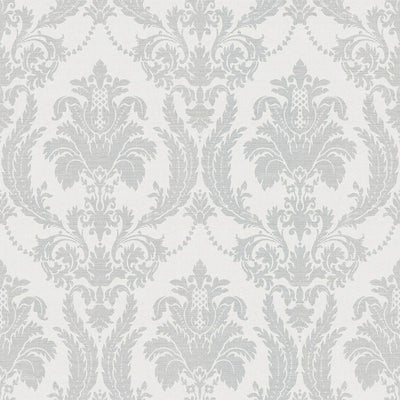 product image for Italian Style Damask Wallpaper in Blue/Cream 76