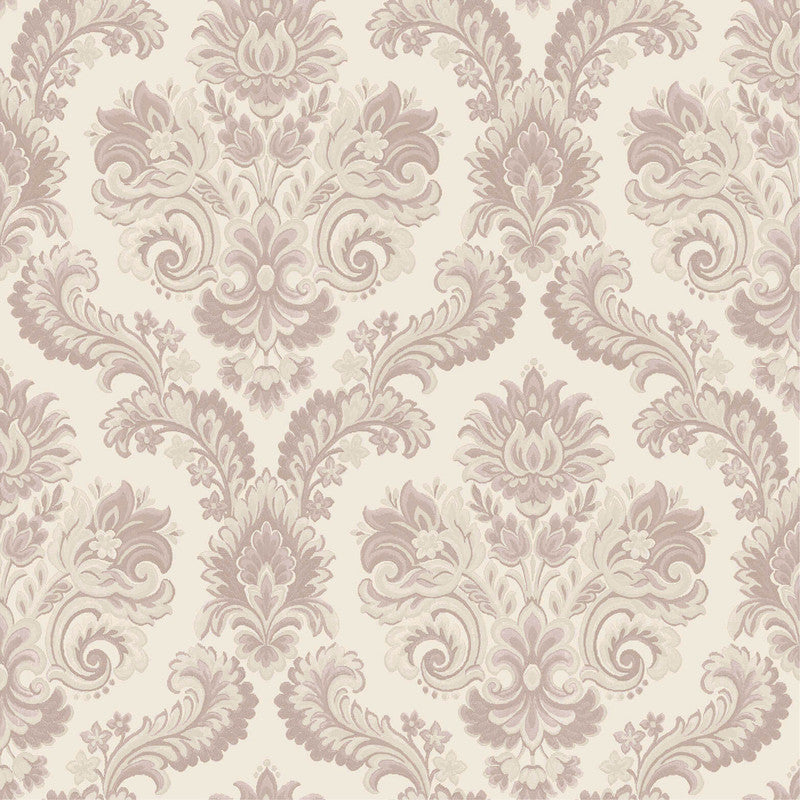 media image for Italian Style Damask Wallpaper in Pink/Cream 233