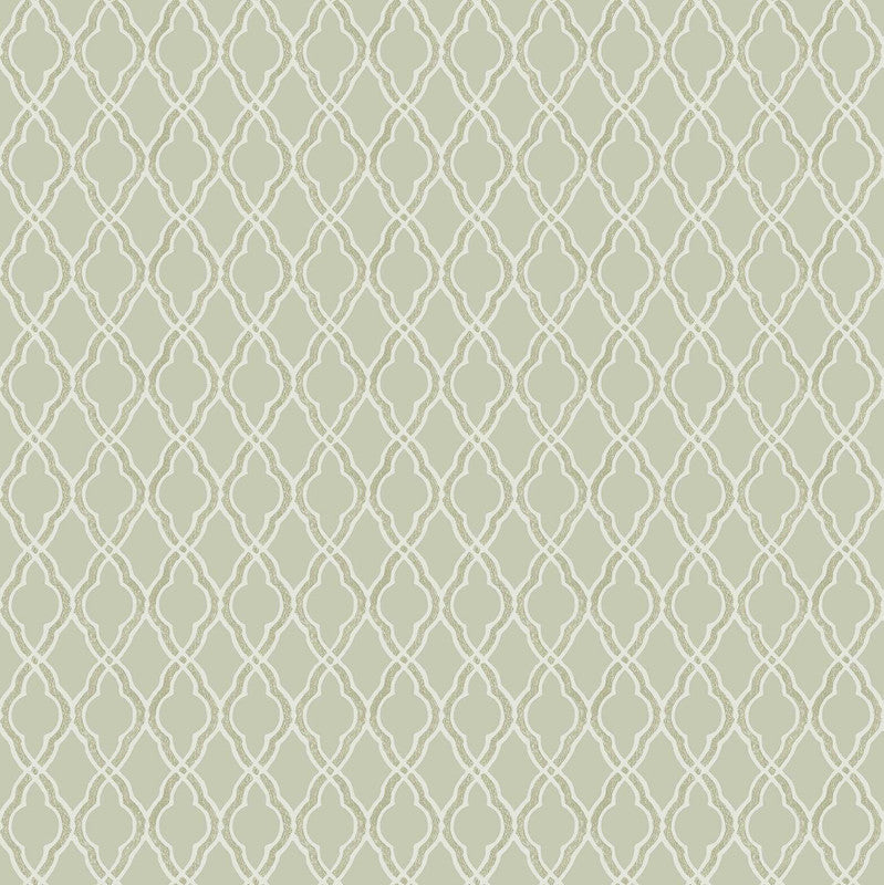 media image for Italian Style Geometric Wallpaper in Green 245